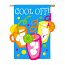 Cool Off Garden Size Applique Flag