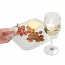 Acrylic Buffet Plates with Wine Glass Holder (set of 36)