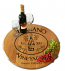 Personalized Chianti Wine Barrel Head Lazy Susan