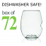 GoVino White Wine Glasses Dishwasher Safe (Box of 72)