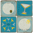 Italian Marble Martini Coasters (set of 4)
