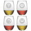 Clambake Circles Stemless Wine Glasses (set of 4)