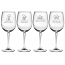 Cat Philosophy Stemmed Wine Glasses (set of 4)
