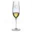 Customized Single Letter Champagne Flutes (set of 4)
