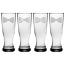 Bow Ties Grand Pilsner Glasses (set of 4)