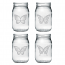 Butterfly Mason Jar Glasses