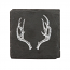 Rustic Holiday Antler Slate Coasters by Twine