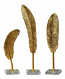 Uttermost Feathers Gold Sculpture S/3