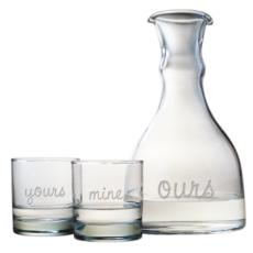 Yours, Mine, And Ours, 3-Piece, Carafe  Set