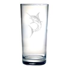 Marlin Etched Hi-Ball Glass Set