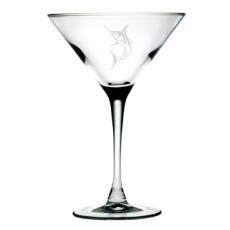 Marlin Etched Martini Glasses (set of 4)