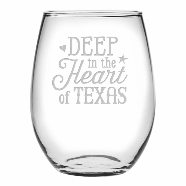 Deep in the heart of Texas Wine Glasses