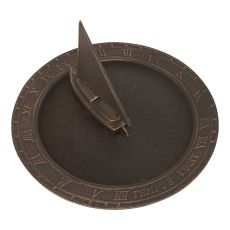 Sailboat Sundial Birdbath, Oil Rub Bronze