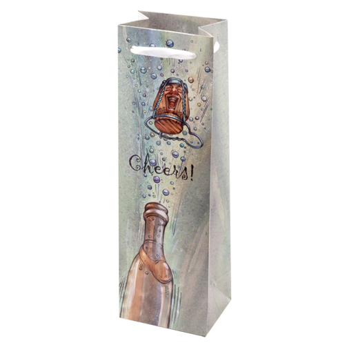 Pop Goes the Party Illustrated Wine Bag
