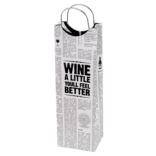 Word Press Wine Bag