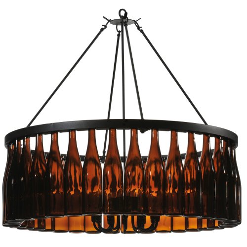 Tuscan Vineyard Estate 36 Wine Bottle Chandelier