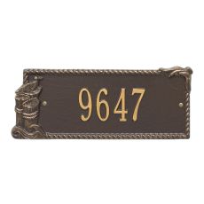 Personalized Seagull Rectangle Plaque, Bronze / Gold
