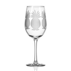 Pineapple White Wine Glasses 12 oz Set of 4
