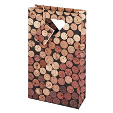 2-Bottle Corks Wine Bag