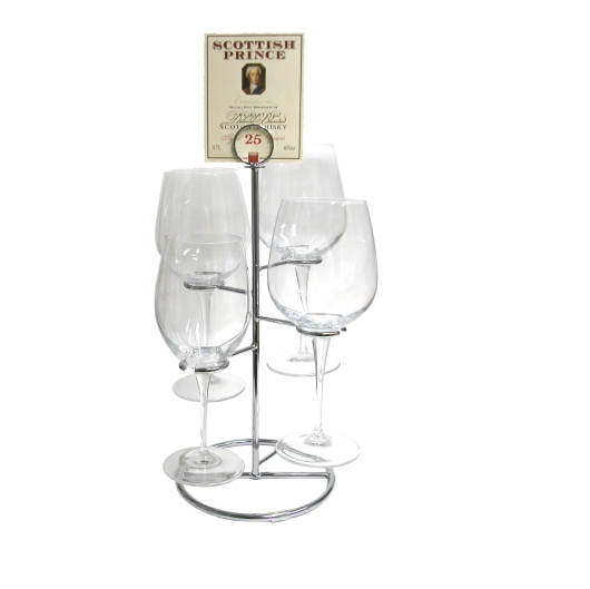 Deluxe Four Glass Tiered Flight Holder