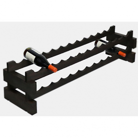 24 Bottle Modular Stacking Wine Rack, Stained