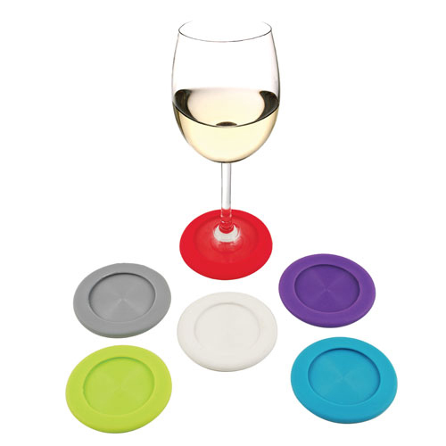 Slip-On: Silicone Coaster Charms (Set of 6)
