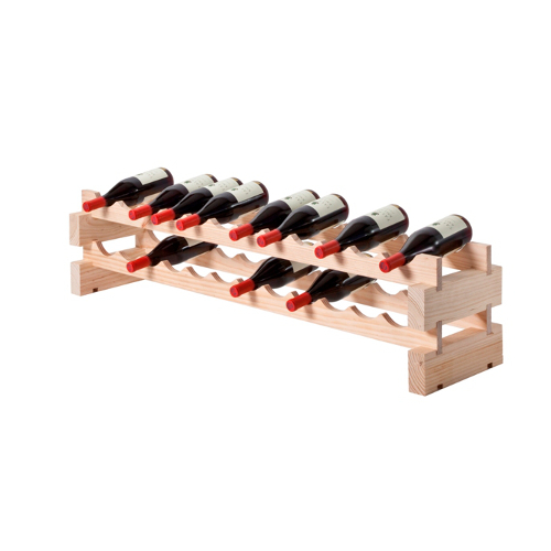 24 Bottle Modular Wine Rack - Natural