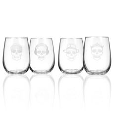 Numbskulls Stemless Glasses 17 oz Set of 4