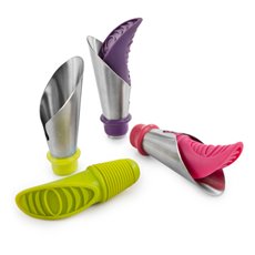 Duo Bottle Stopper And Pour Spout In Assorted Colors