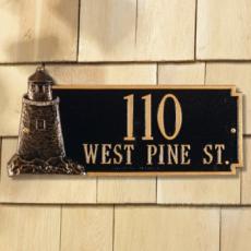 Lighthouse Address Plaque