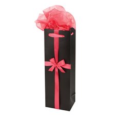 Black and Pink Wine Gift Bag