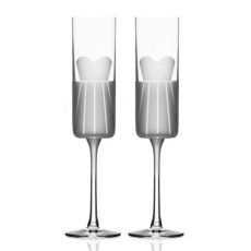 Wedding Cheers Series 1 (dress/dress) Champagne Flute 5.75 oz Set of 2