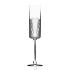Wedding Cheers Series 1 (tux/tux) Champagne Flute 5.75 oz Set of 2