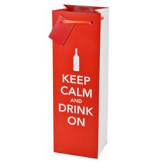 Keep Calm and Drink On Wine Bag