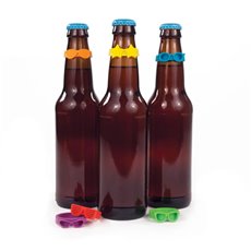 Beernoculars Bottleneck Drink Markers (Set Of 6)