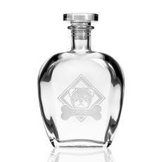 WOOF! Pug Decanter 23 oz