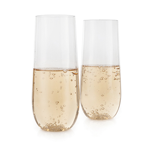 Flexi: Stemless Champagne Flute Set