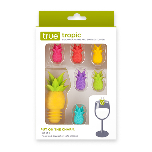 Tropic Silicone Charms And Bottle Stopper