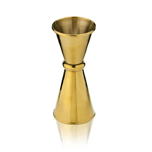 Belmont Small Japanese Style Gold "Makoto" Jigger by Viski