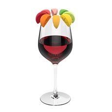 Citrus Charms Glass Markers (Set Of 8) Zoo