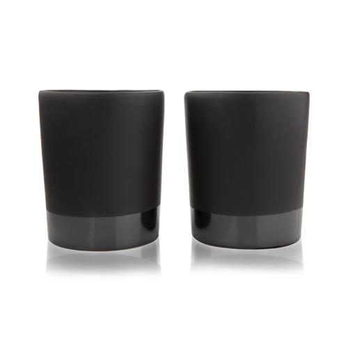 Warren Black Stoneware Tumblers by Viski (set of 2)