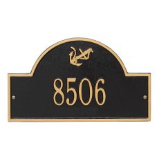 Personalized Anchor Arch Plaque, Black / Gold
