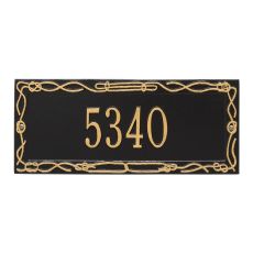 Personalized Sailor'S Knot Plaque, Black / Gold