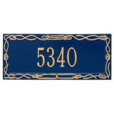 Personalized Sailor'S Knot Plaque, Blue / Gold