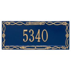 Personalized Sailor'S Knot Plaque, Blue / Gold