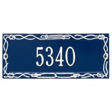 Personalized Sailor'S Knot Plaque, Blue / White