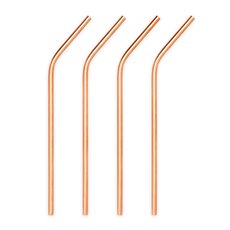 Summit Copper Cocktail Straws (Set of 4)