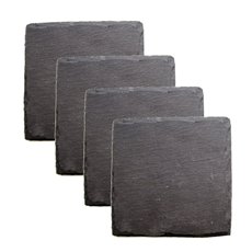 Country Home: Square Slate Coasters by Twine