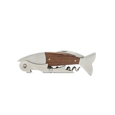Wood and Stainless Steel Fish Corkscrew by Foster and Rye
