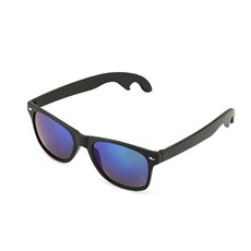 Matte Black with Olivine Lense Bottle Opener Sunglasses by F
